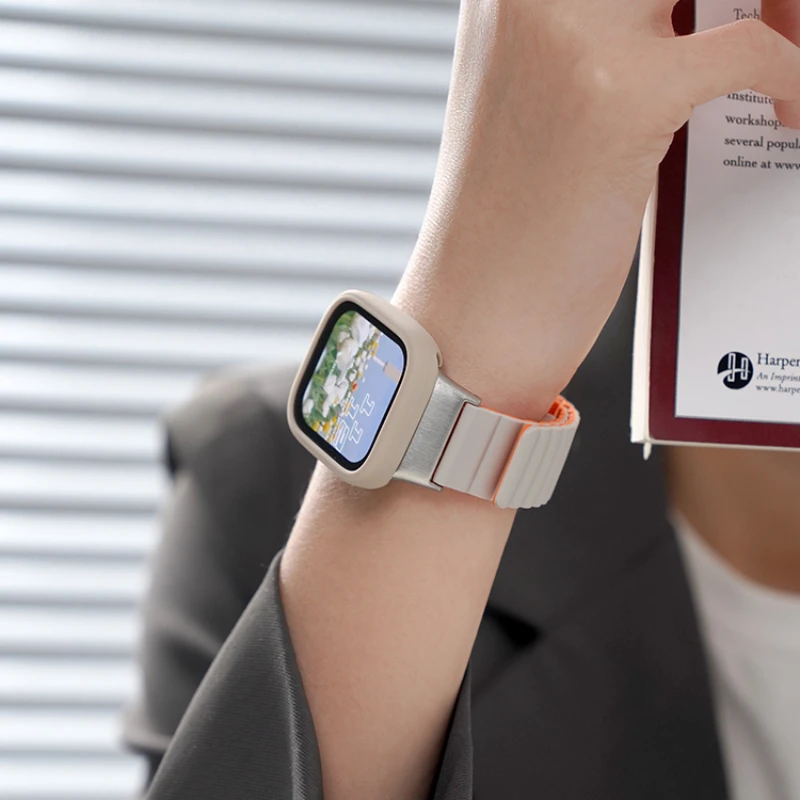 适用红米手表带Redmi watch3磁吸回环腕带硅胶替换带高级时尚小众