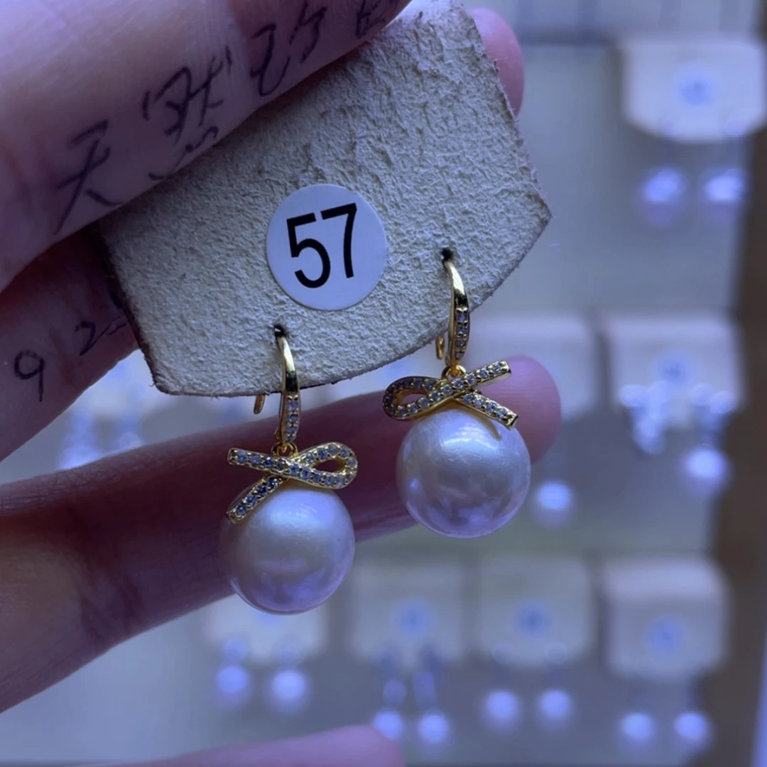 【闪购商品】淡水珍珠耳饰银S925镶嵌
