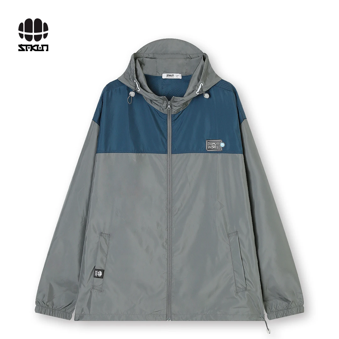 SAKUN潮牌情侣款夏季休闲风衣外套3141-1403651-SS