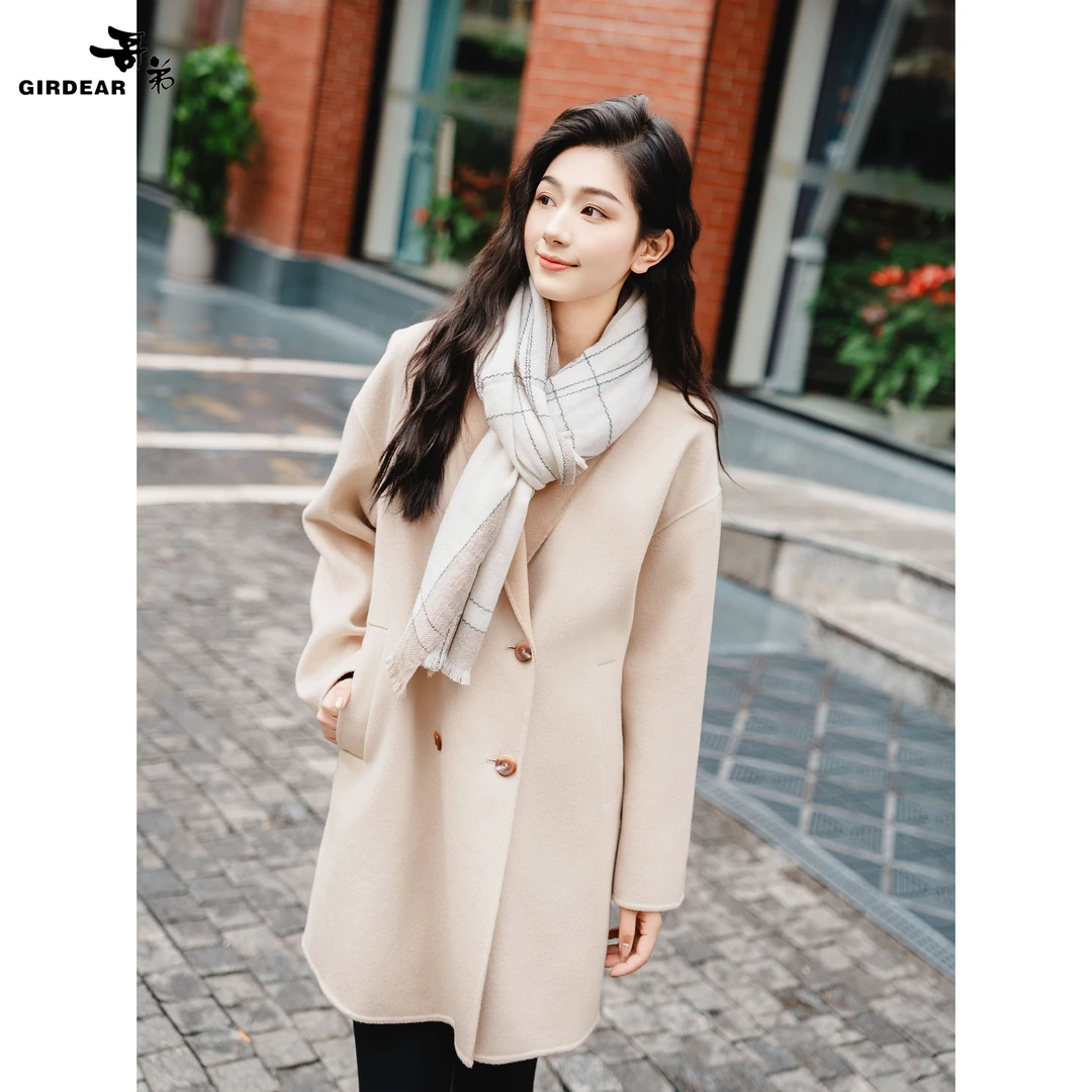 GIRDEAR/哥弟冬季新款时尚百搭文艺复古轻柔细腻羊毛围巾 1800050