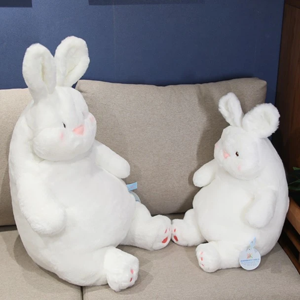 新款大白慵懒兔子公仔毛绒玩具情人节送女友玩偶现货柔软优选舒适