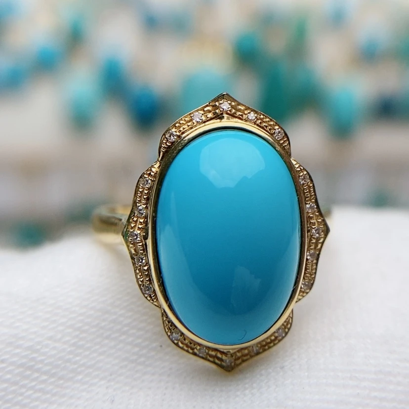 【闪购商品】绿松石配饰18K金镶嵌