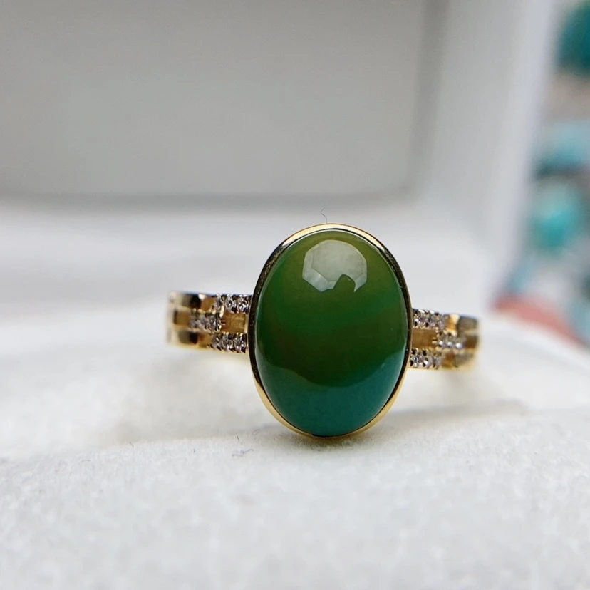 【闪购商品】绿松石珠宝奇石18K金镶嵌