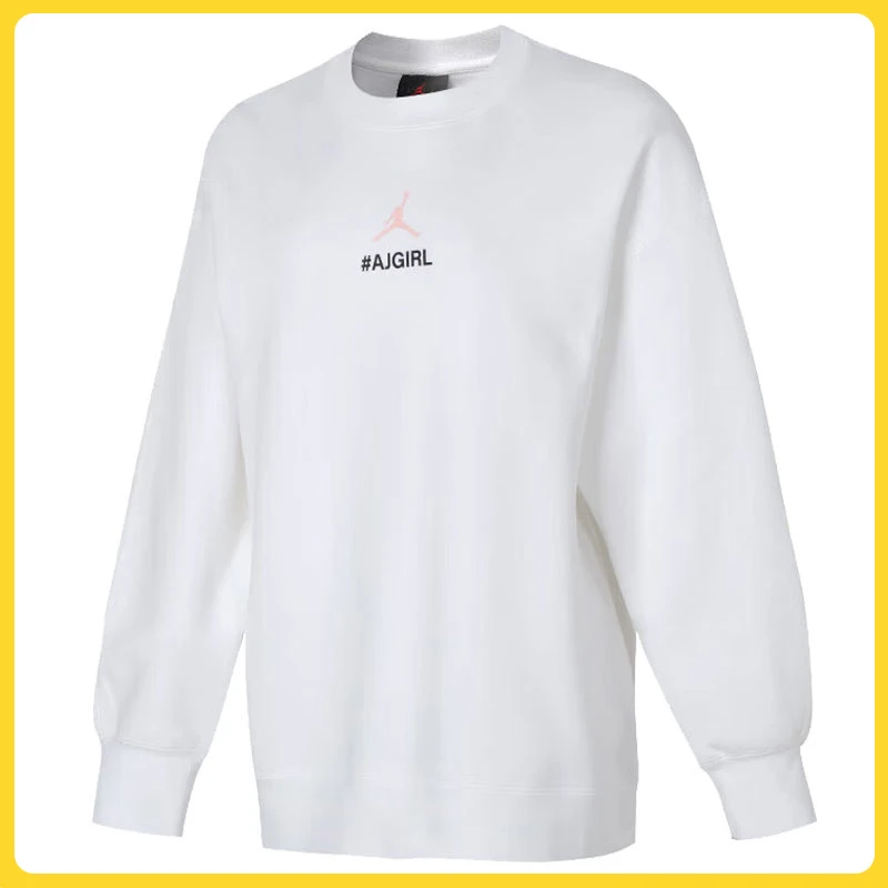 NIKE耐克女子AS W J FLC CREW GCEL针织套头衫HF1120-100