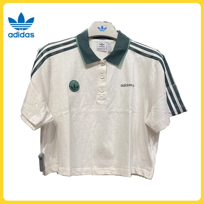 【滔搏体育】adidas阿迪达斯女子CROP POLOPOLO短袖T恤IX3555
