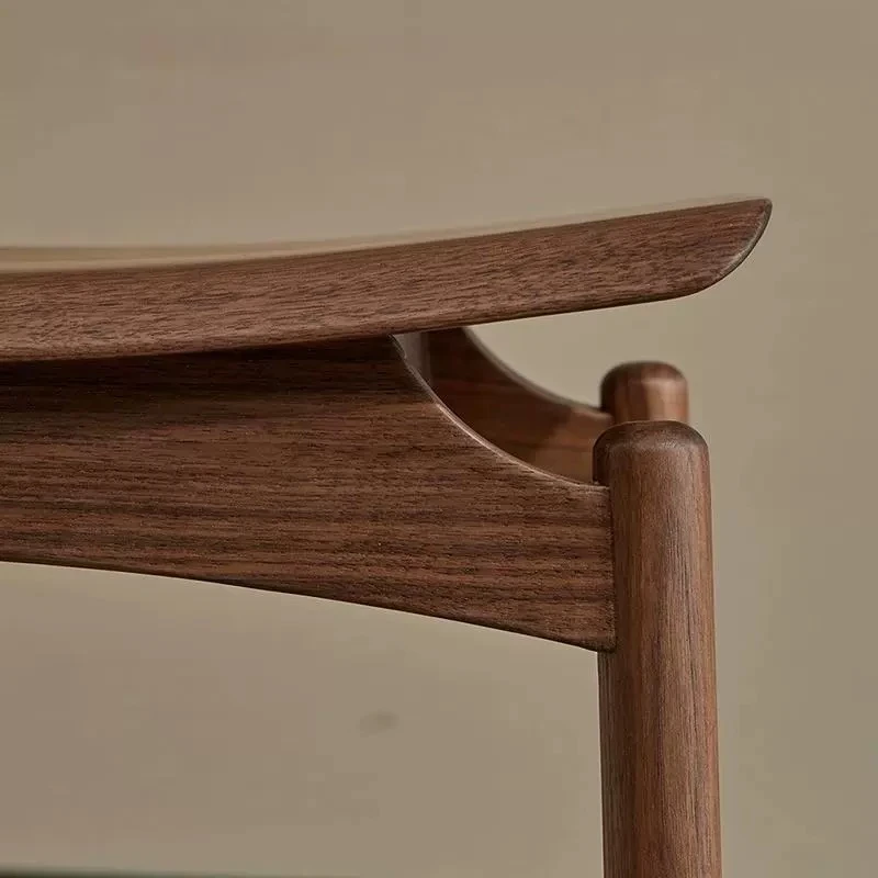 家具定制北美黑胡桃木新中式实木方凳大元宝凳马鞍凳家用