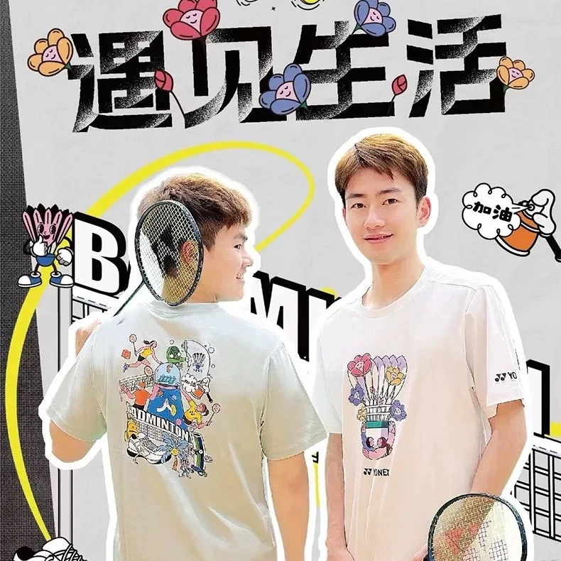 YONEX/尤尼克斯 【球员同款】羽毛球服文化衫黄雅琼同款YOBC4049CR