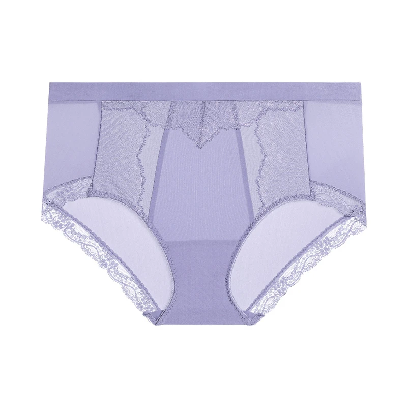 爱慕棉姿女士内裤蕾丝舒适性感高级感透气高腰平角内裤女AD230321