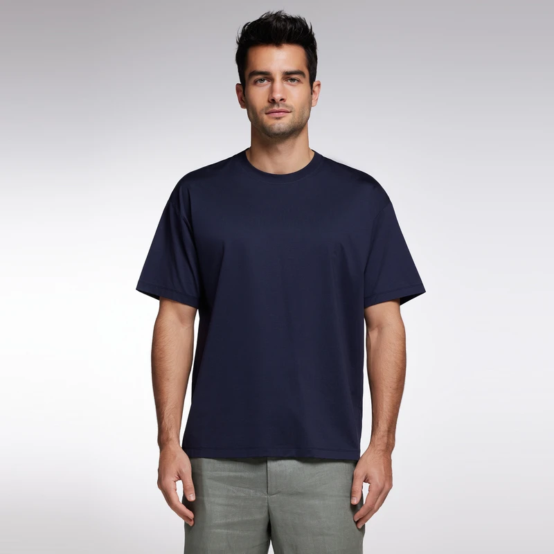 Aimer Men22SS睿智主推T男士圆领宽松短袖NS81J782休闲透气舒适