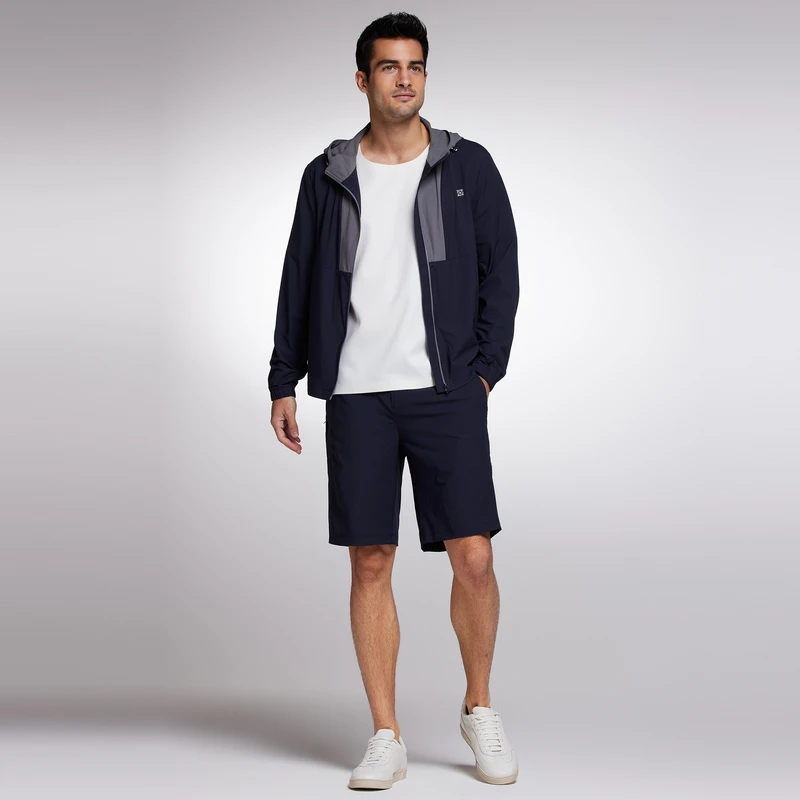 Aimer Men23SS轻商旅系列男士Meeting Ku短裤NS82J822休闲透气