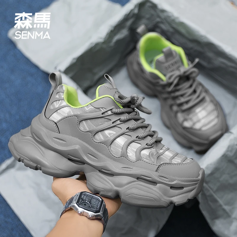 森马夏季男鞋2025年韩版新款潮流百搭老爹鞋子男士厚底休闲运动鞋