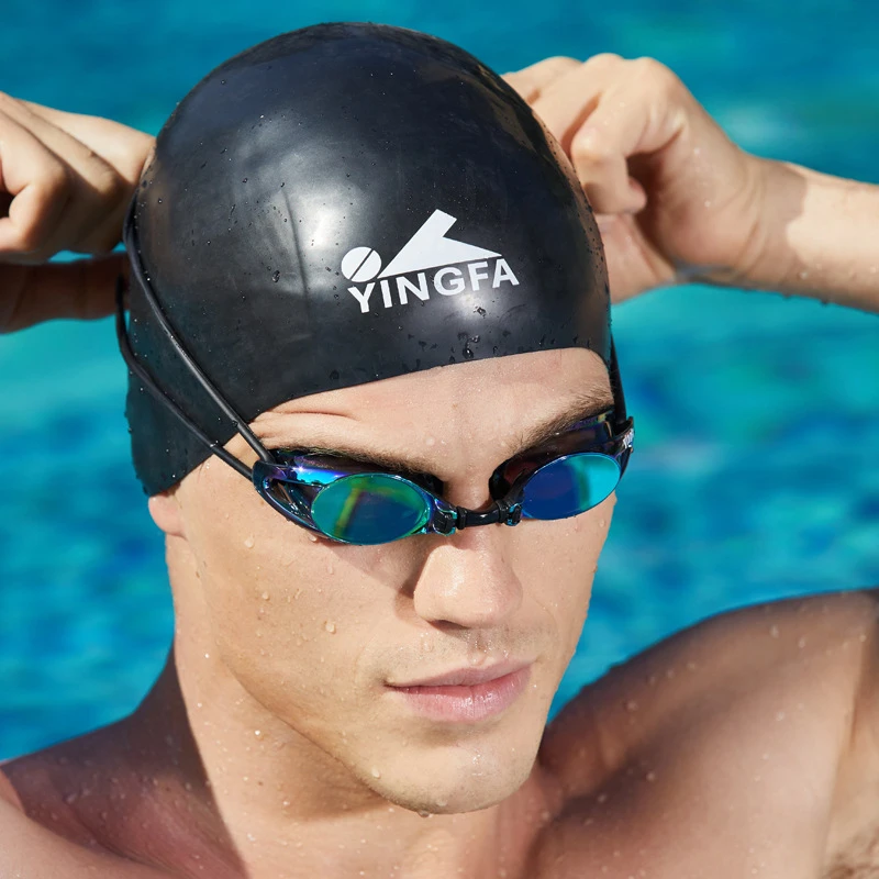Yingfa英发 Y185AFV 电镀竞速训练比赛防水防雾游泳镜男女通用