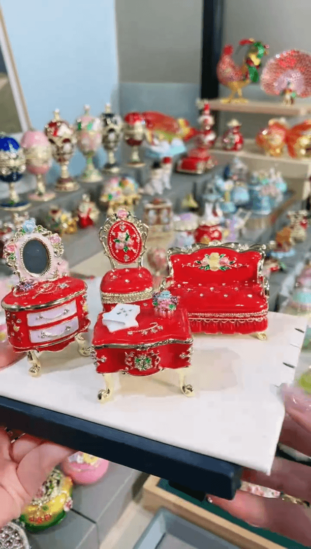 【闪购商品】1珐琅彩七宝烧首饰盒