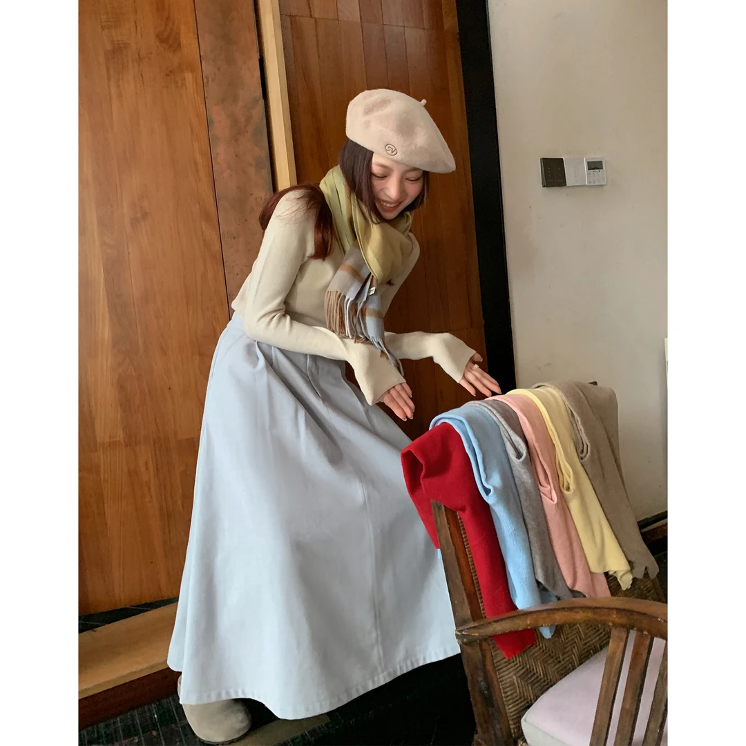 【西西里安】 高品质无缝工艺/半高领打底衫