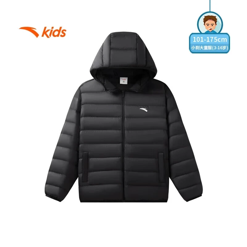 anta kids/安踏儿童童装轻薄连帽羽绒服冬季新款男童女童保暖外套
