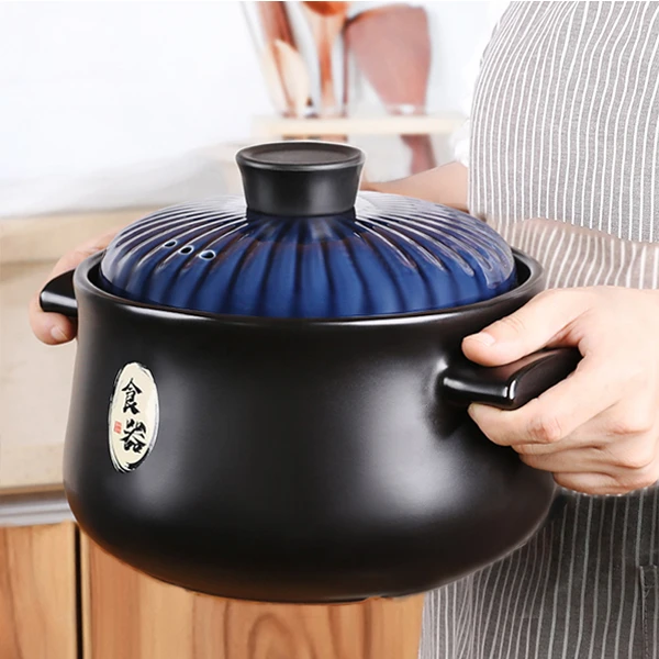 4.2L砂锅炖锅家用燃气煲沙锅陶瓷煤气灶专用汤煲瓦煲干烧耐高温