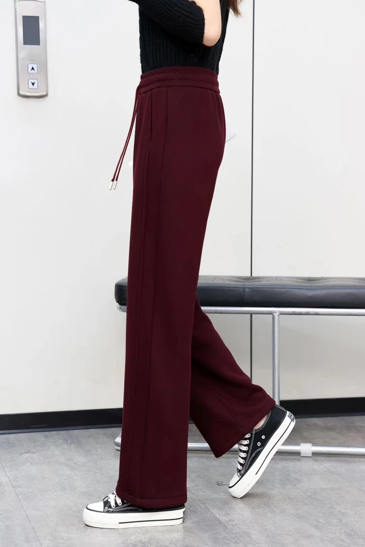 【断码】加绒加厚女裤新款休闲百搭阔腿裤窄版时尚裤子