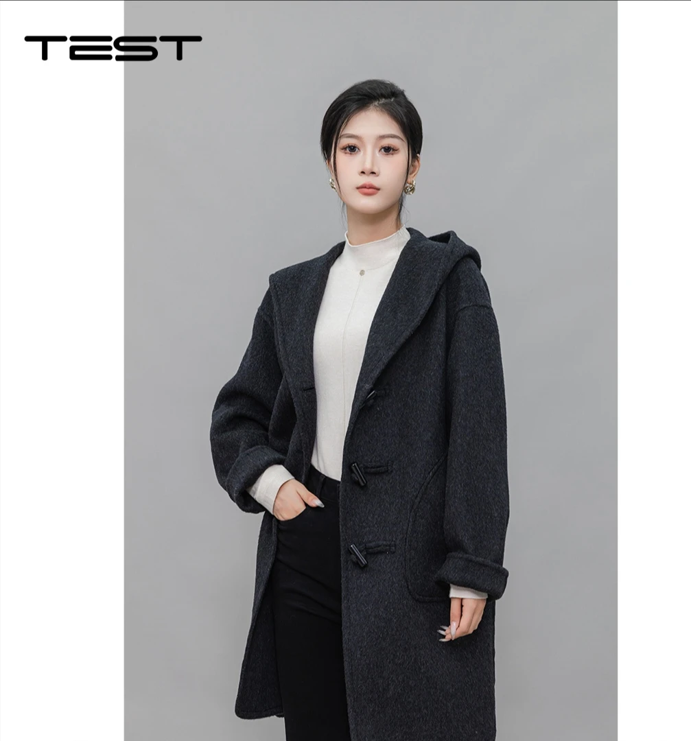 她之蝶冬新款双面绒呢外套2244003