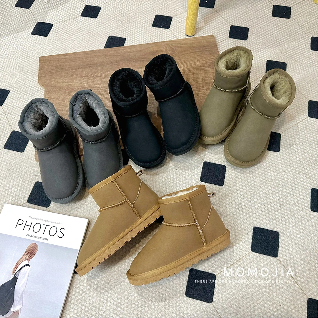 【沫沫家】2023儿童冬季百搭儿童短筒雪地靴23D417