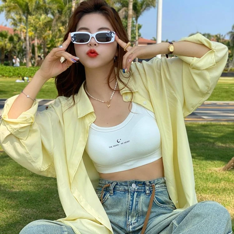 100莱赛尔设计感春夏衬衫外套女宽松上衣外搭叠穿A627