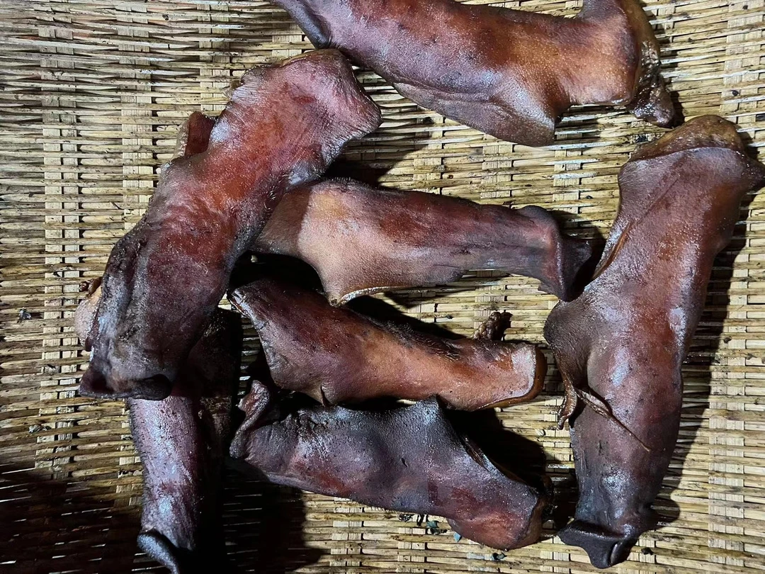 四川特产猪拱嘴自制柴火烟熏