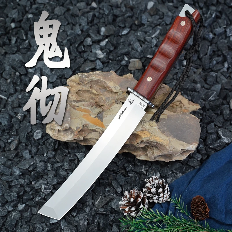 户外生存刀多功能露营防身刀丛林排障刀锋利手工刀日式水果刀直刀