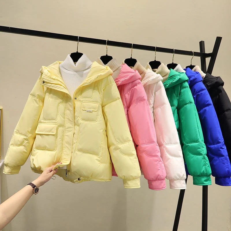 时尚款羽绒衣新款登羽绒服新款连帽羽绒服女2023韩版短款百搭羽绒