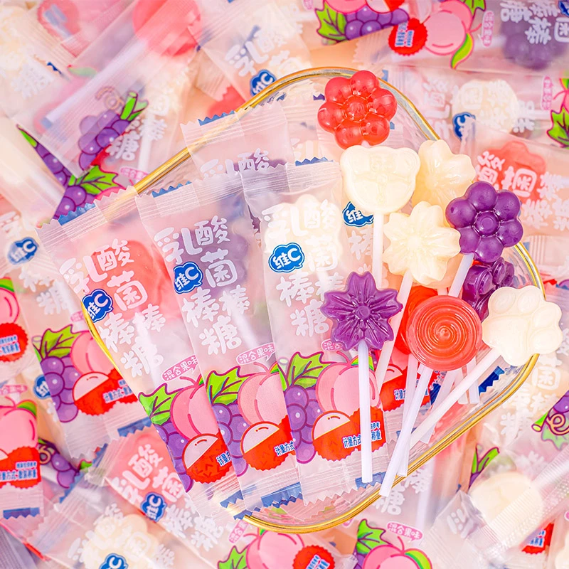 夏目友人 乳酸菌维C棒棒糖过新年糖果水果味高颜值无防腐剂零食