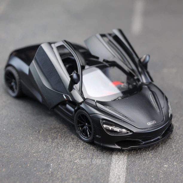 迈凯轮720s仿真合金汽车模型静态车模礼品摆件亚克力盒底座装