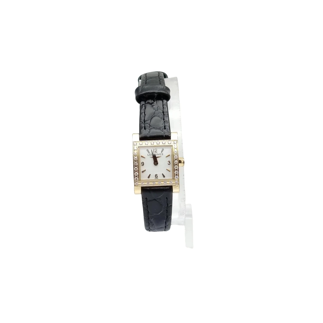 95新 Longines/浪琴 浪琴石英女表/表径16/18k金/原钻