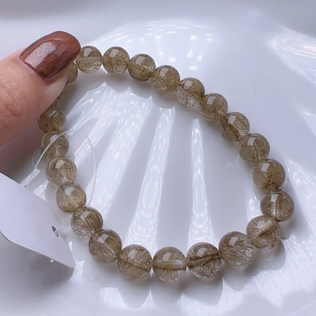 【闪购商品】烟晶手链银S925镶嵌短****崽253