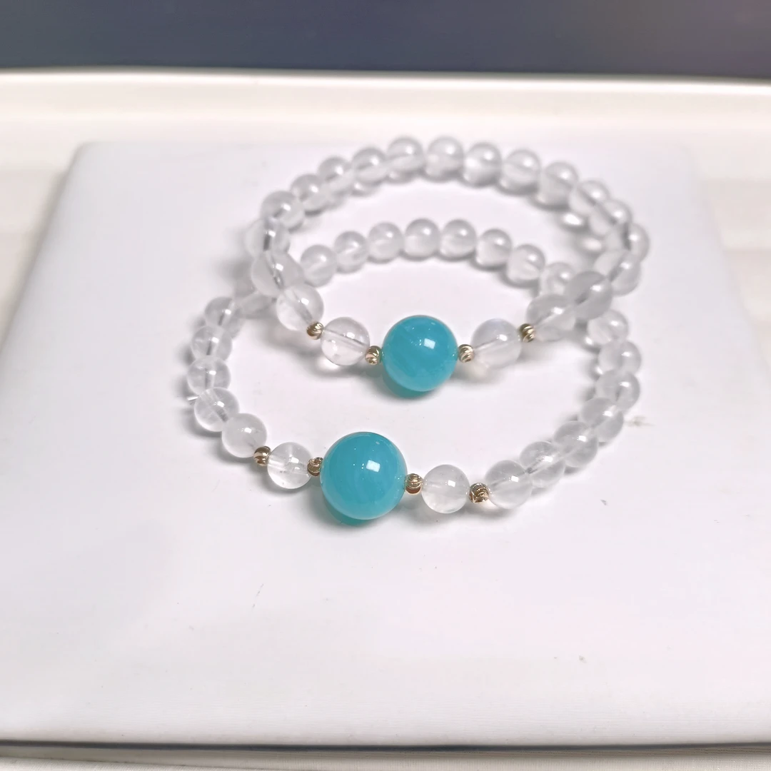 原矿天河石蓝月光蒂芙尼设计款（明星同款）（多样性发一）气质