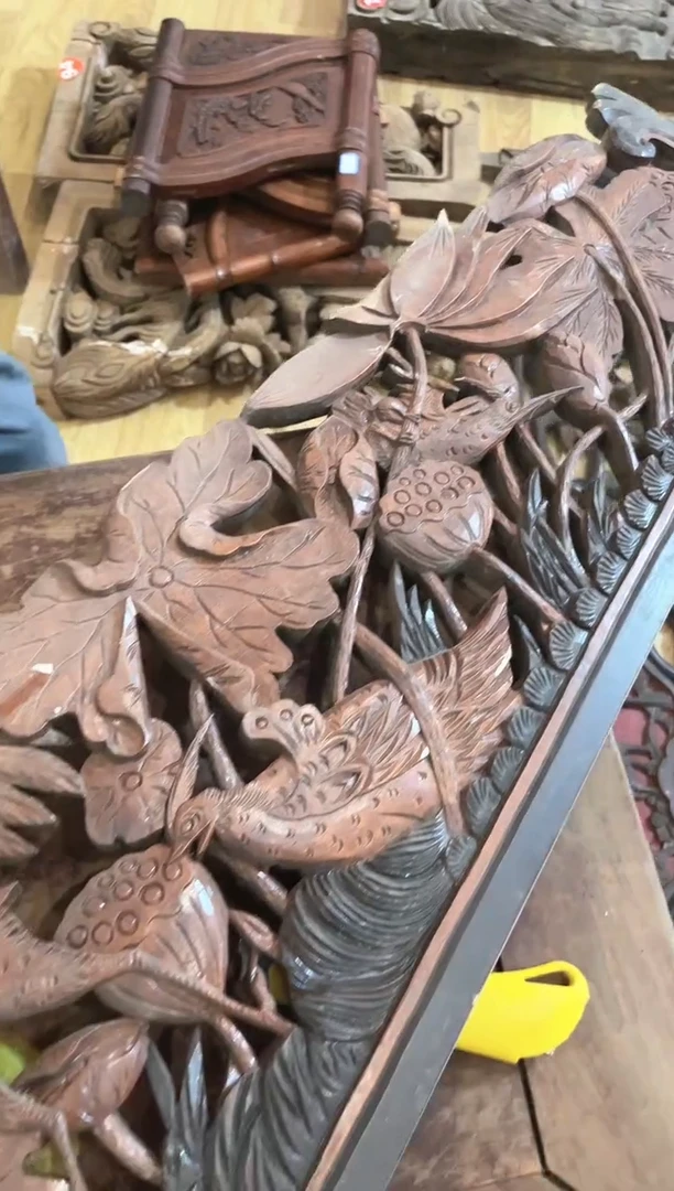 【闪购商品】木老木雕老物件老花板