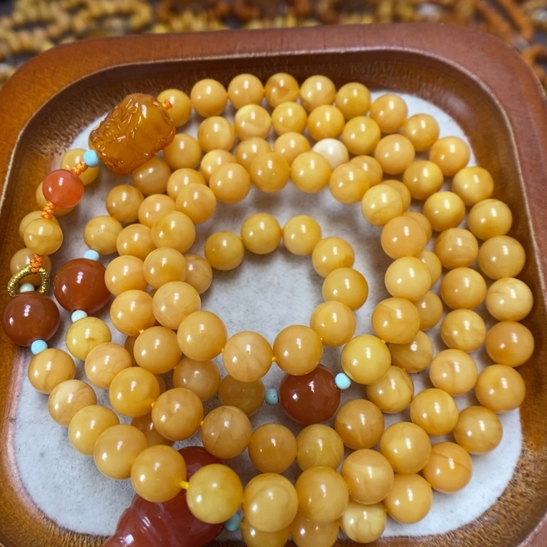 蜜蜡手串未镶嵌蜜蜡