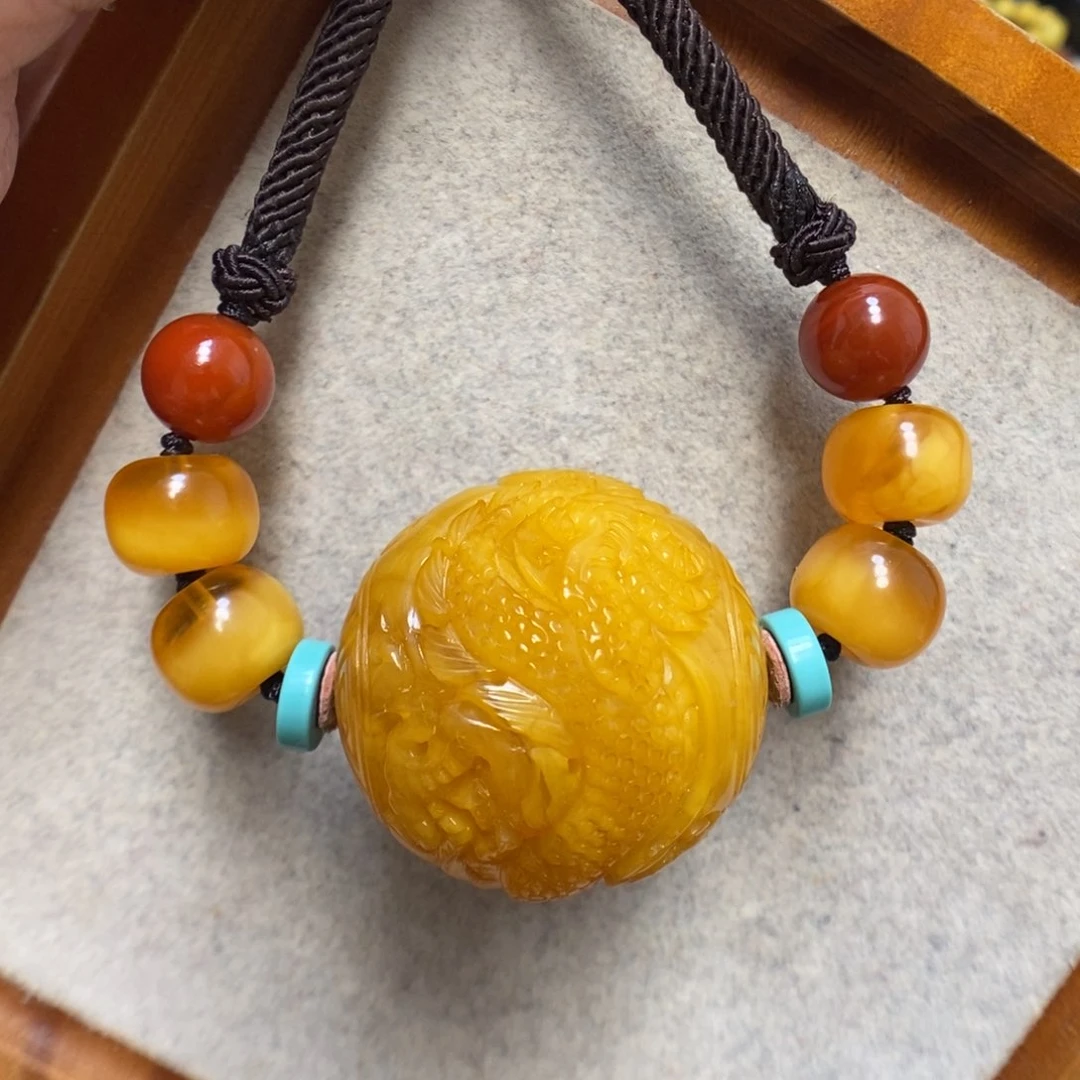 蜜蜡颈饰未镶嵌蜜蜡