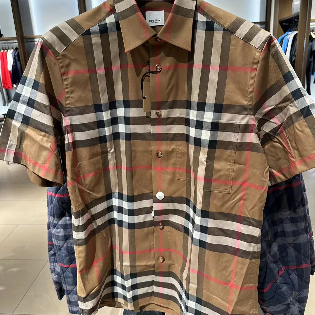 BURBERRY/博柏利 巴宝莉男士新款短袖衬衫