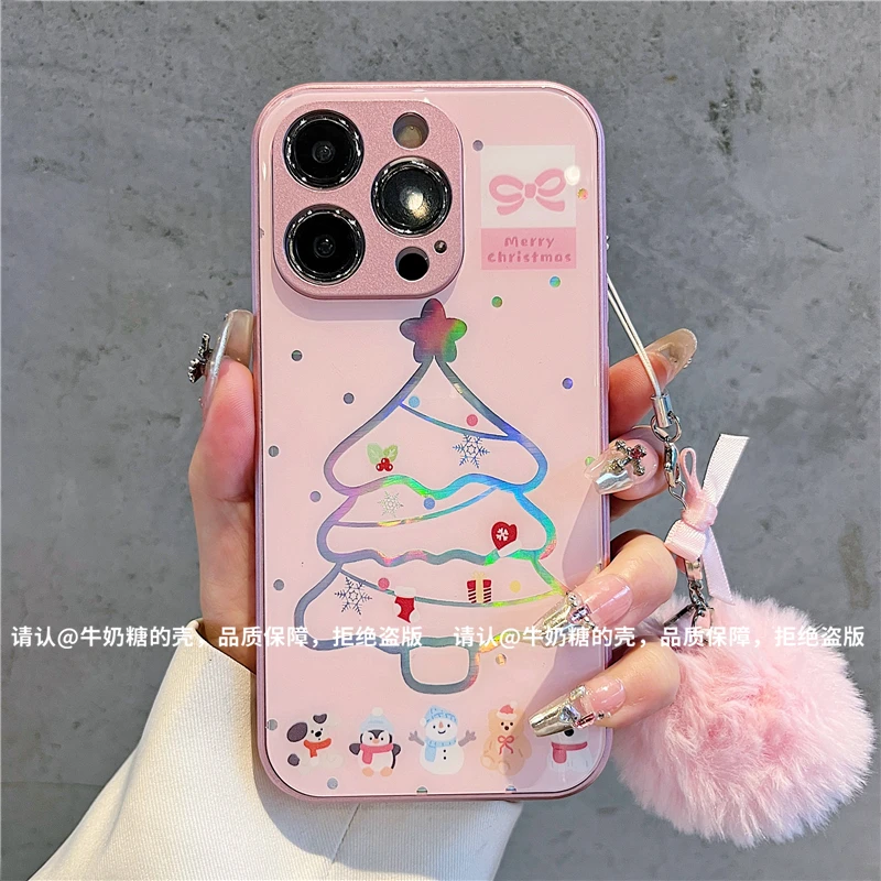 金属烫金玻璃壳适用苹果iPhone16/华为荣耀/OPPO/VIVO/小米手机壳