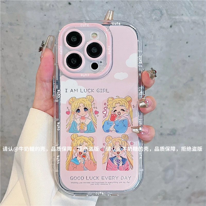 羽纱奶油壳适用苹果16iPhone/华为荣耀/OPPOVIVO/小米/一加手机壳