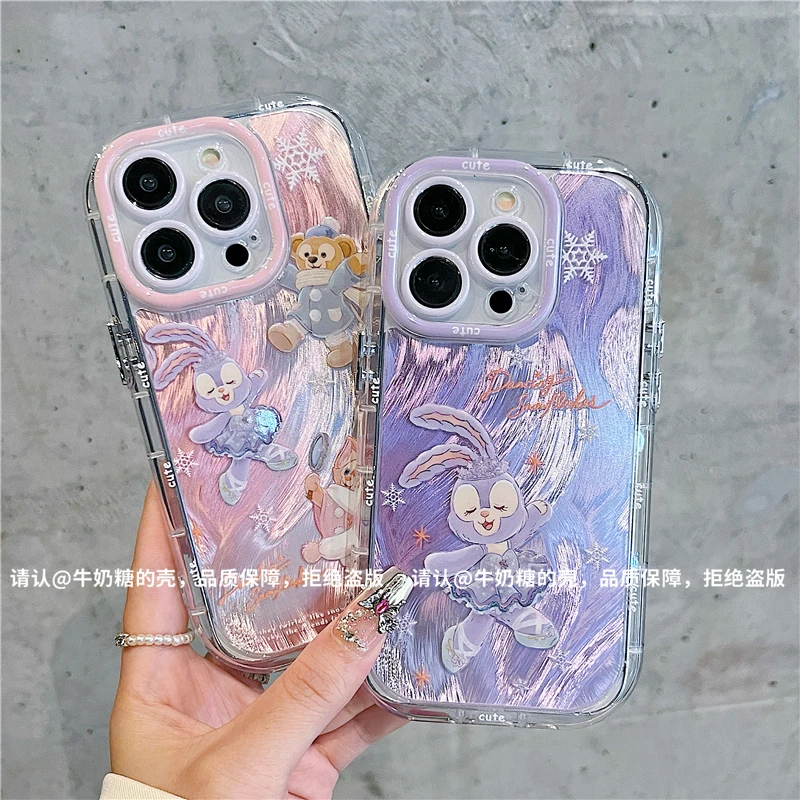 羽纱奶油壳适用苹果16iPhone/华为荣耀/OPPO/VIVO/小米手机壳防摔