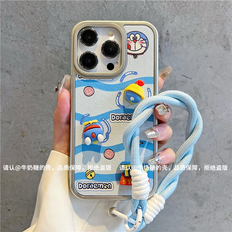 电镀银框皮纹适用苹果16/iPhone/华为荣耀/oppo/vivo/小米手机壳