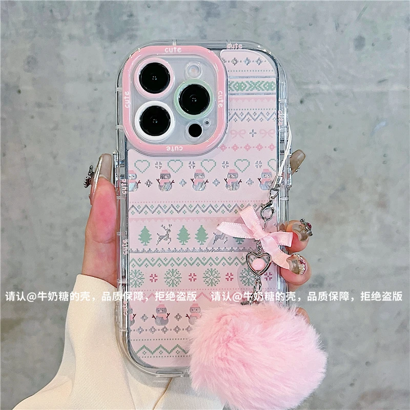 羽纱奶油壳适用苹果16/iPhone/华为荣耀/OPPO/VIVO/小米/手机壳潮