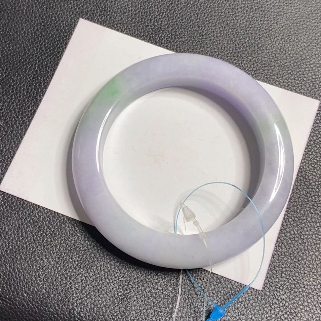 翡翠手镯未镶嵌58+春彩