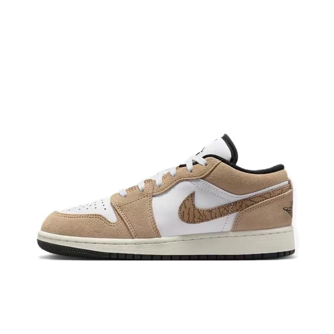 耐克/Nike Jordan Air Jordan AJ GS女子白棕低帮鞋DZ5368-201