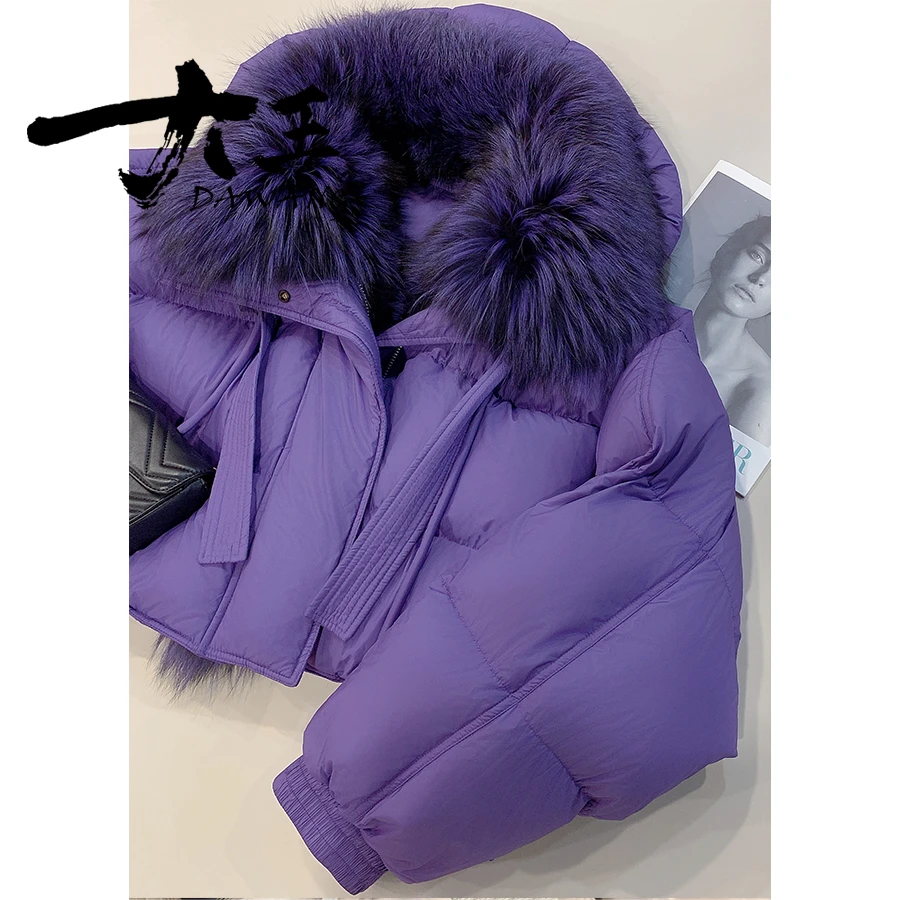 DAWANG丨【恣意】秋冬短款鹅绒服高端真毛大毛领鹅绒服百搭羽绒服