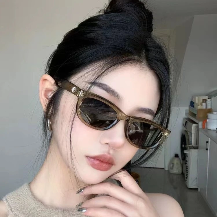 新款墨镜女欧美甜酷辣妹方圆脸高级感猫眼墨镜男潮防紫外线太阳镜