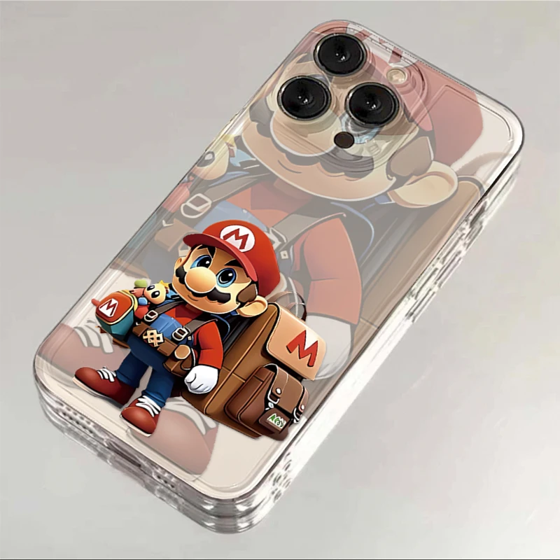卡通马里奥iPhone14趣味15手机壳13/12潮11苹果oppo华为vivo小米