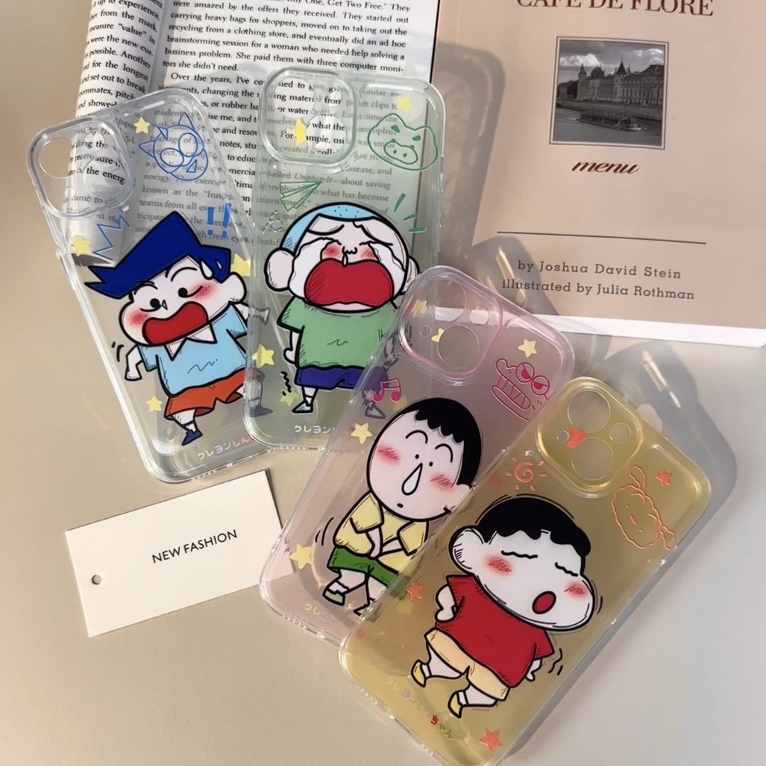 夏屿乐小新伙伴适用iPhone15手机壳苹果14/13/11华为oppo小米vivo