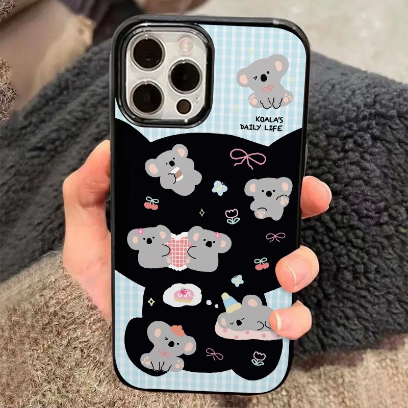 夏屿乐ins小清新樱桃考拉适用iPhone14苹果15手机壳13卡通11/12软