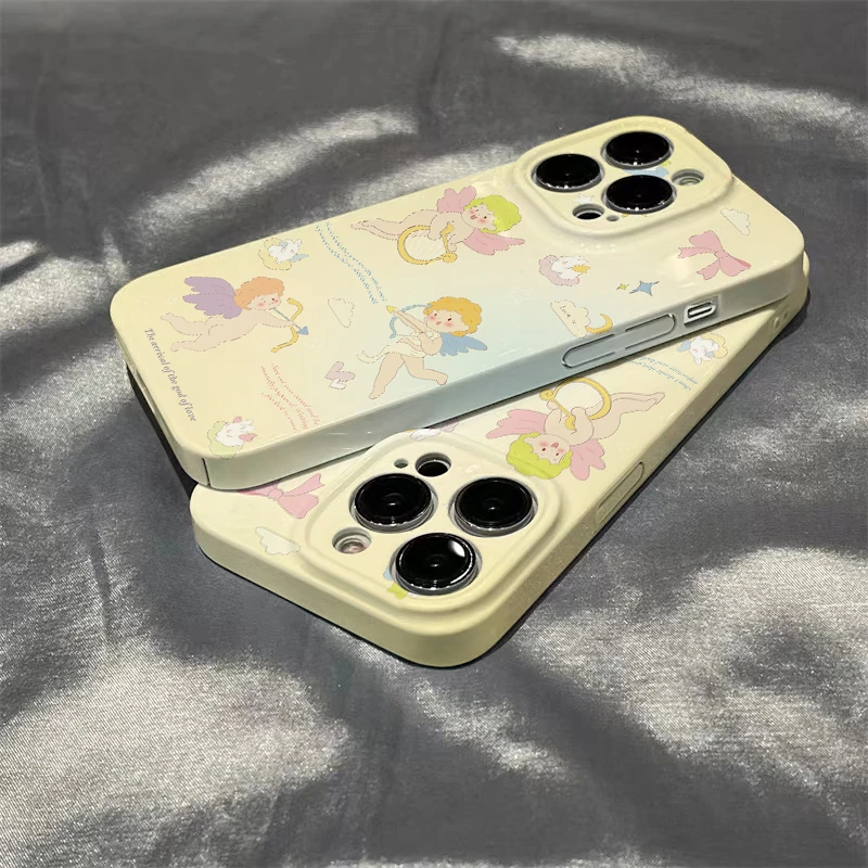ins天使丘比特14promax苹果11菲林壳iphone13可爱12/XS硬壳XR女8p