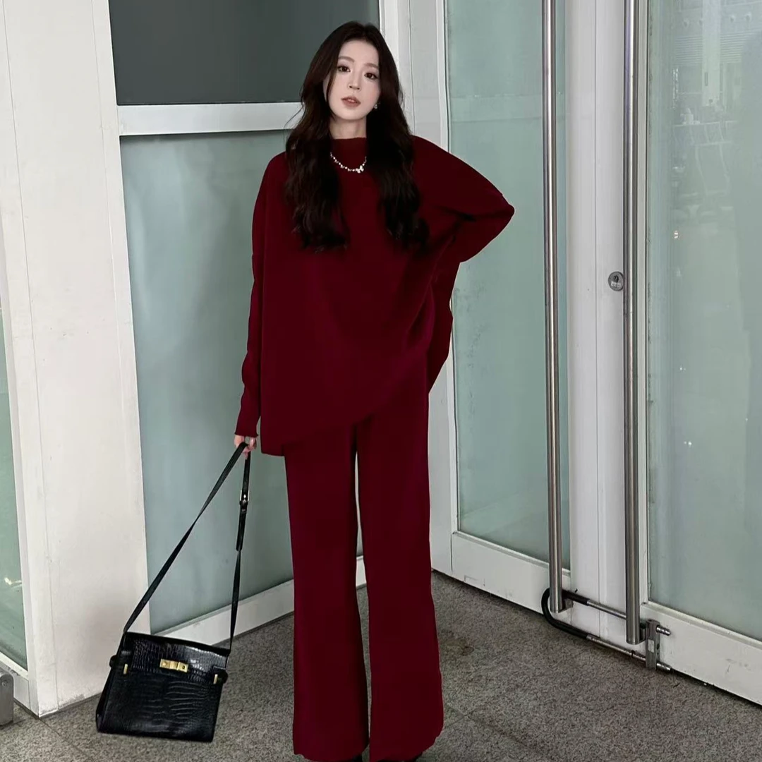 【七七】秋冬新款设计师锁温条绒套装气质显瘦-081214